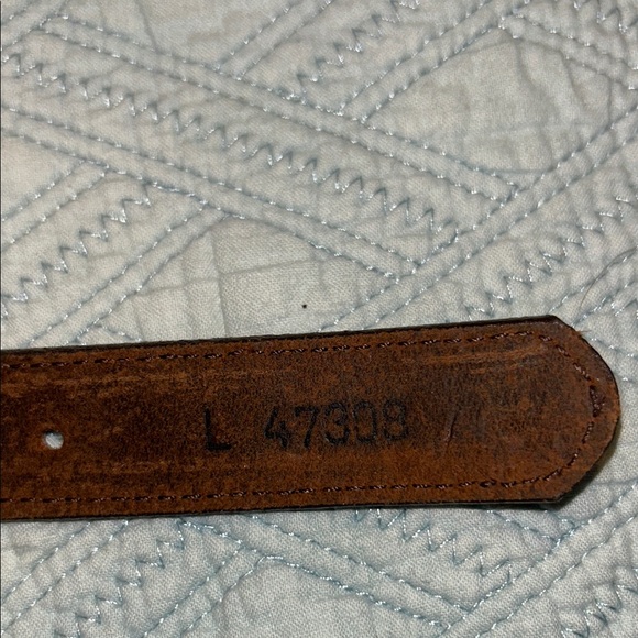 Brighton Concho belt sunflower conchos Brown Leather Concho Belt Large 37” long - Picture 5 of 5